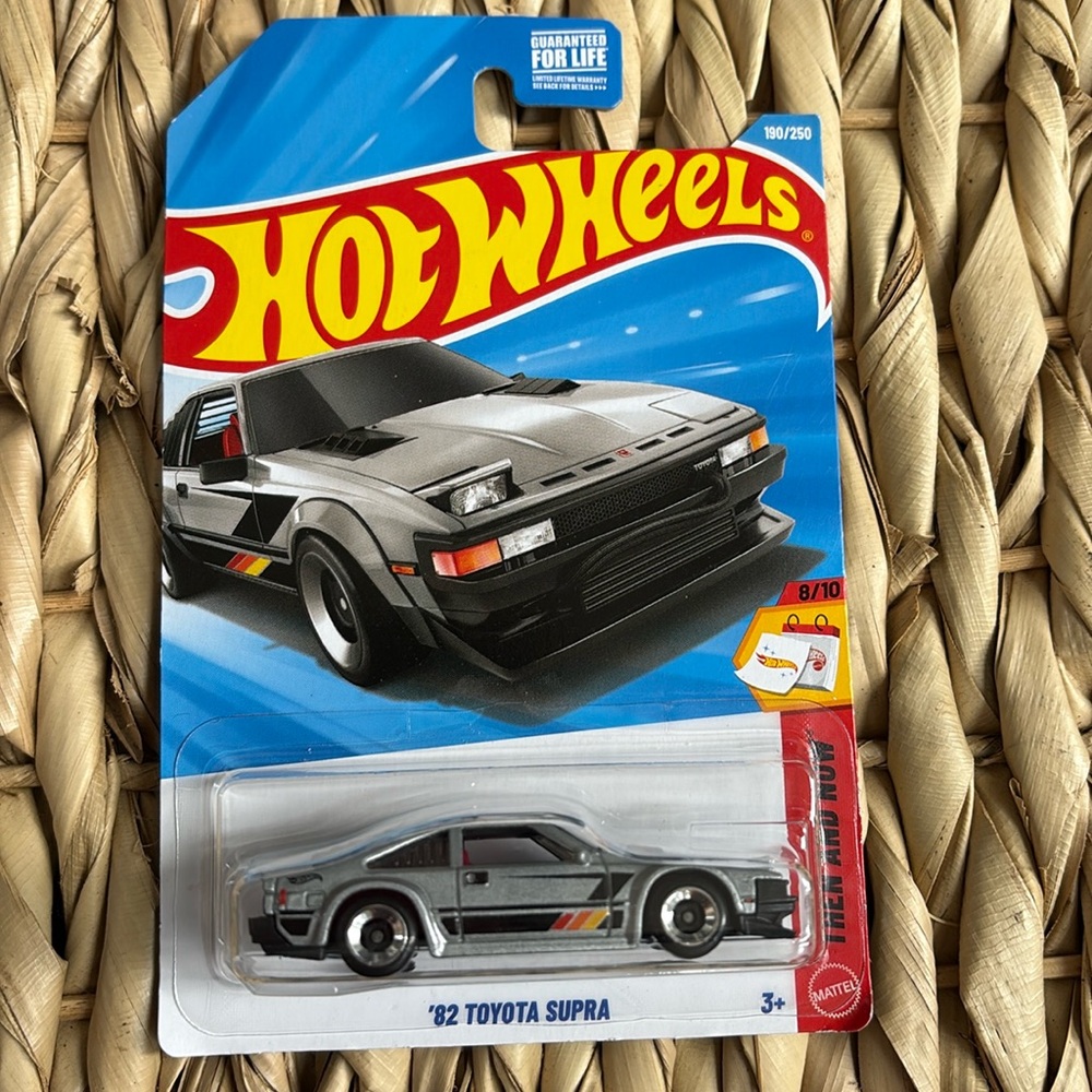 Hot Wheels 82 Toyota Supra 1982 Sports Car Silver Hotwheels Diecast New 2026